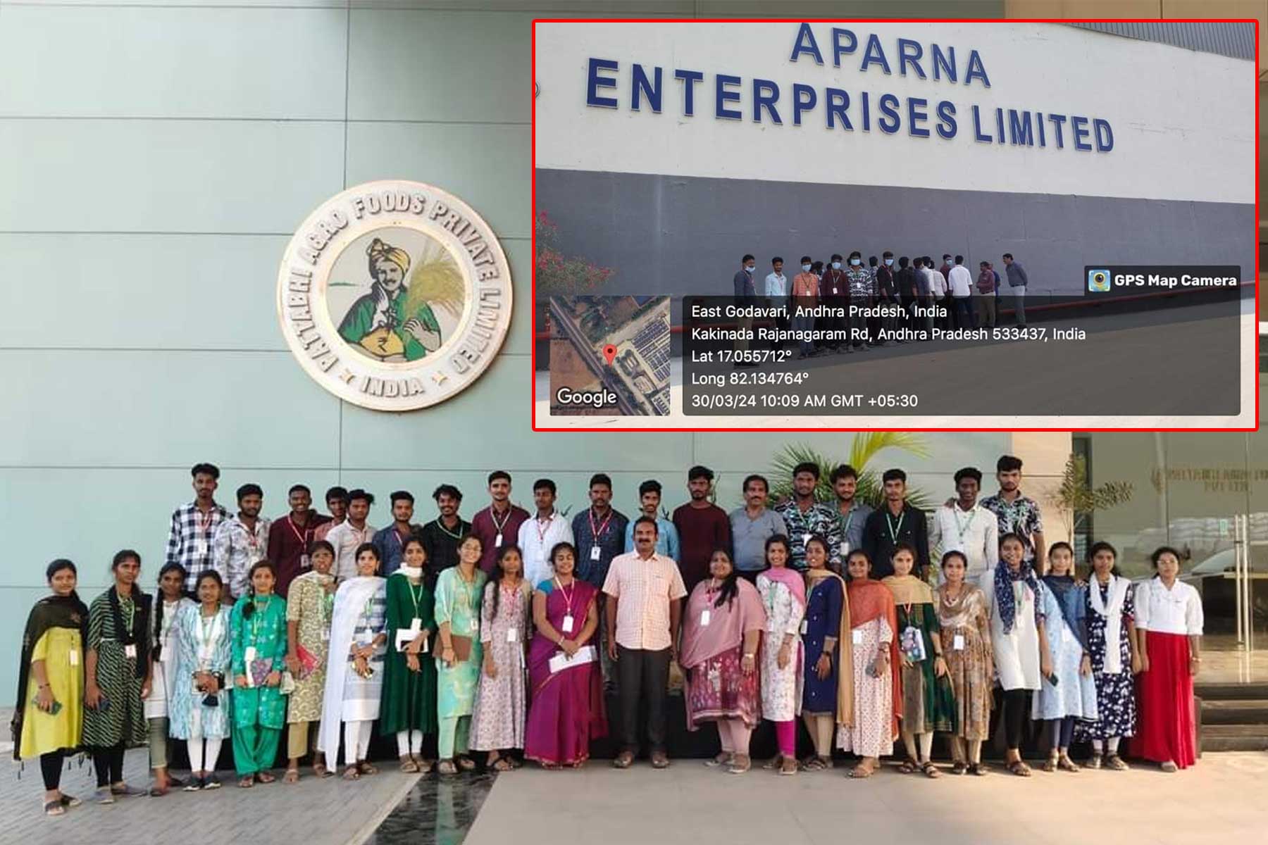 Industrial visit to Aparna Enterprises Ltd., & Pattabhi Agro Foods Pvt.Ltd.