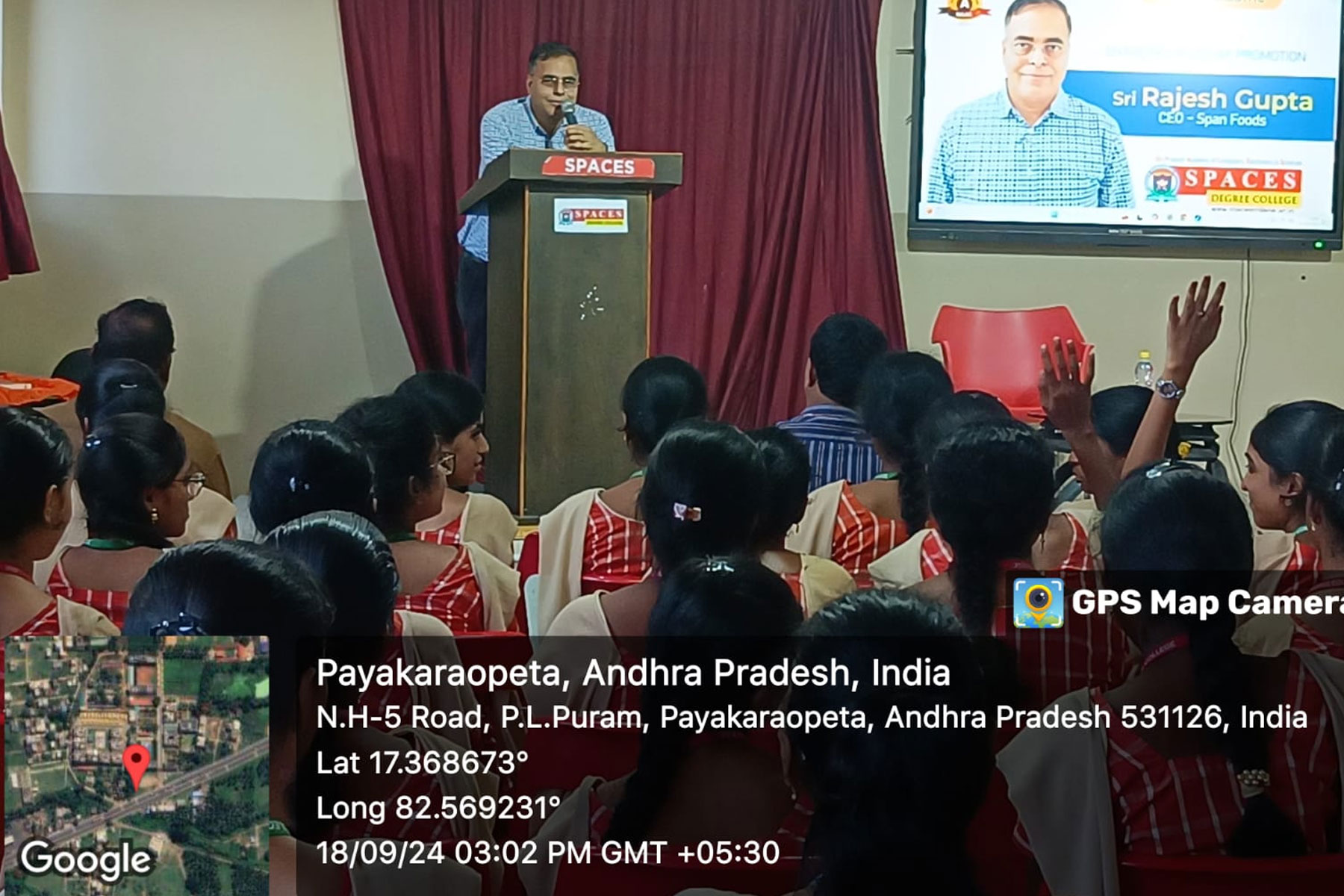 A BRIEF TALK ON ENTREPRENEURSHIP PROMOTION   BY SRI RAJESH GUPTA- CEO SPAN FOODS