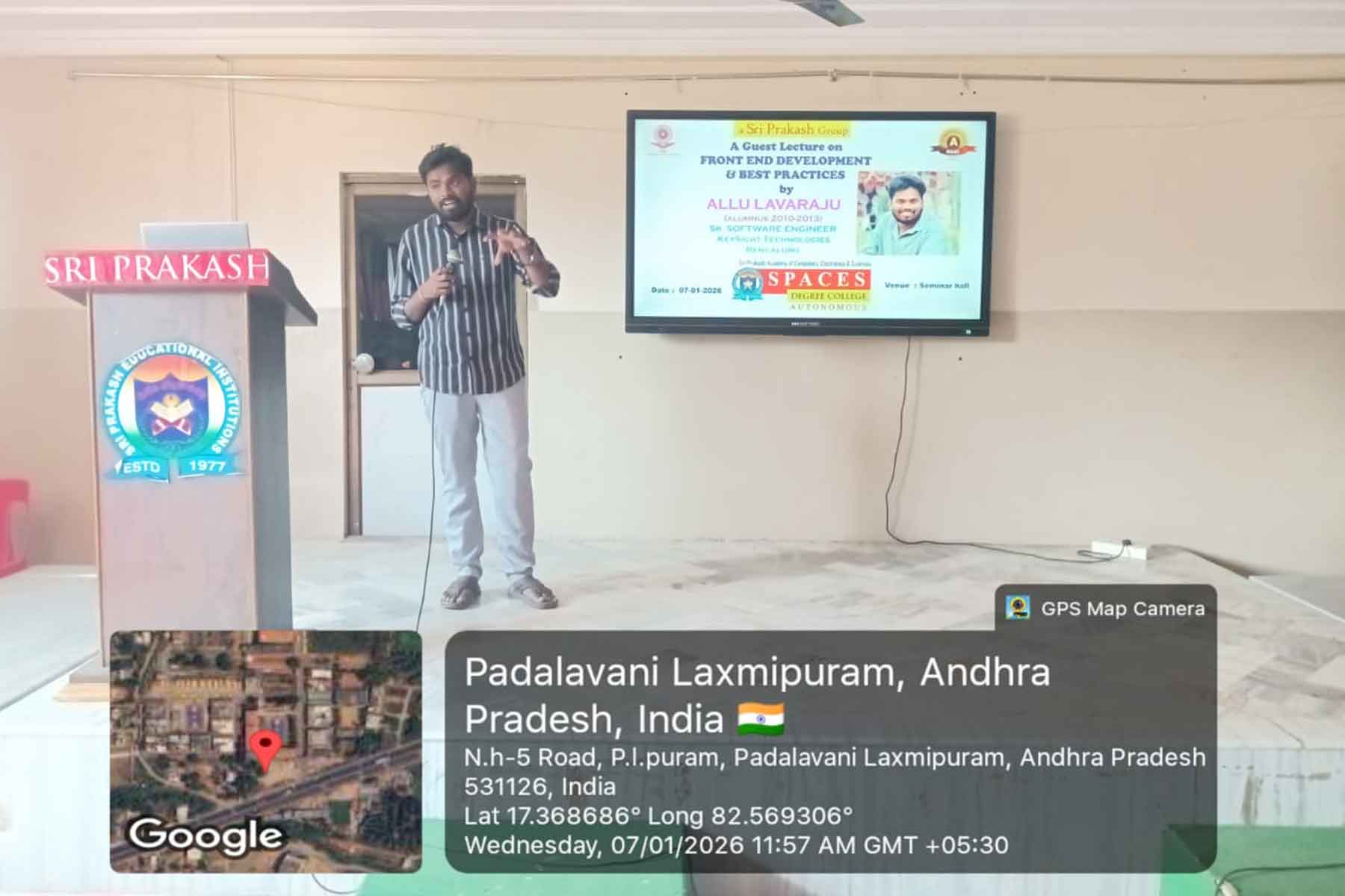 Guest lecture on “Front End Development & Best Practices”