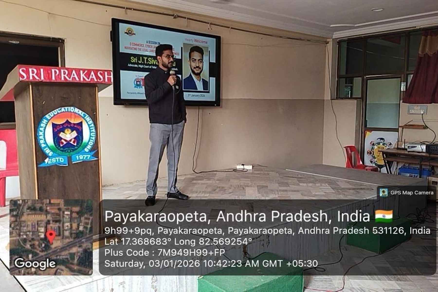 A Guest Lecture on E-Commerce, Cyber Law & Digital Ethics: Navigating the Legal Landscape of Online Business. - 03.01.2026