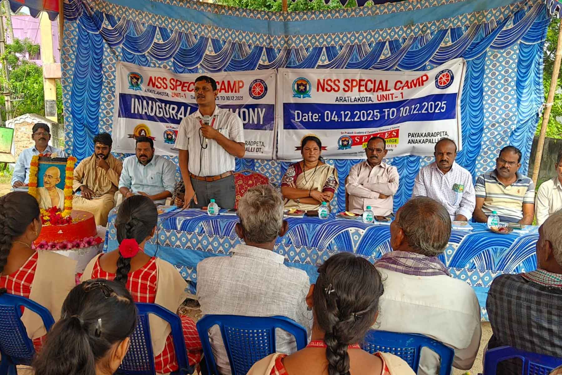 SPACES NSS Unit–1 Launches 7 Day Special Camp at Aratlakota