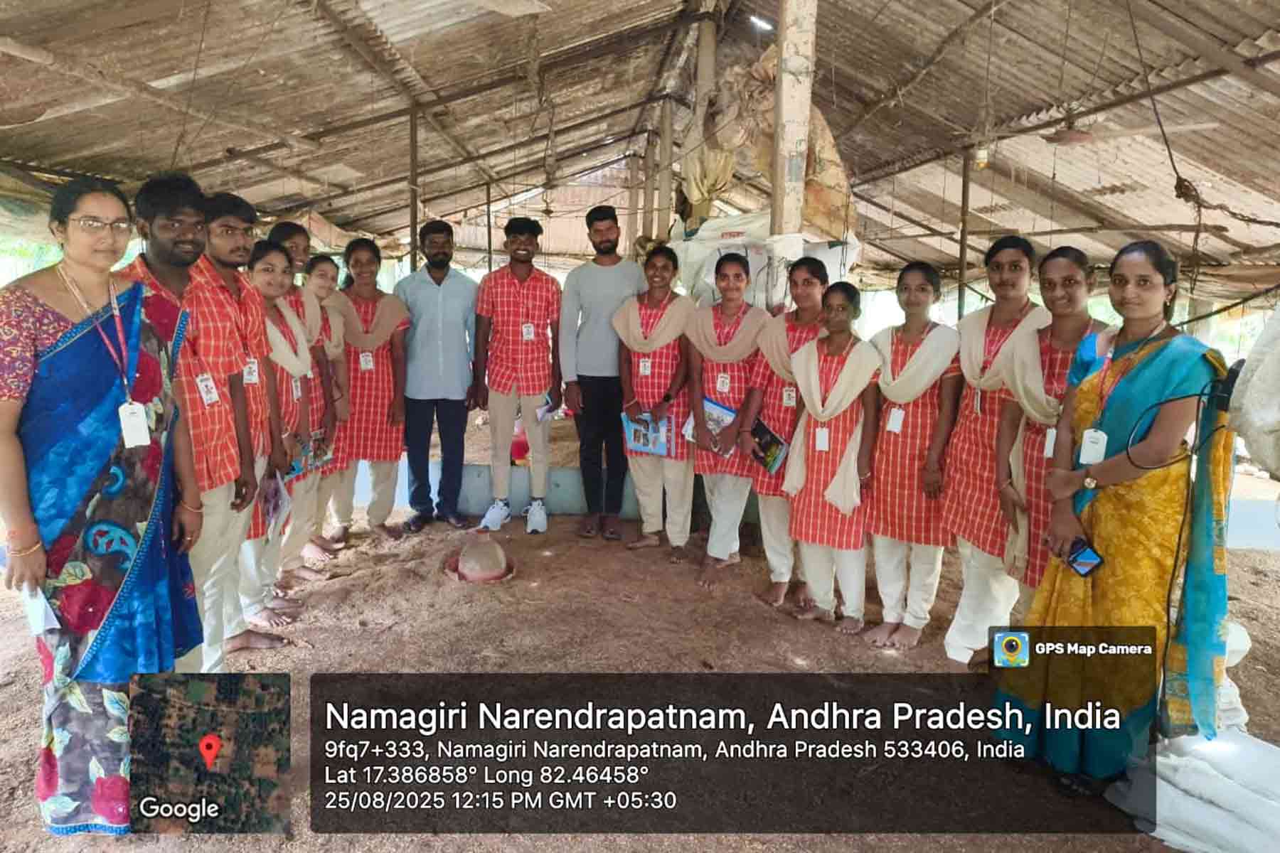 Field Visit to Poultry Farming, N.N. Patnam, Rowthulapudi Mandal, Kakinada District