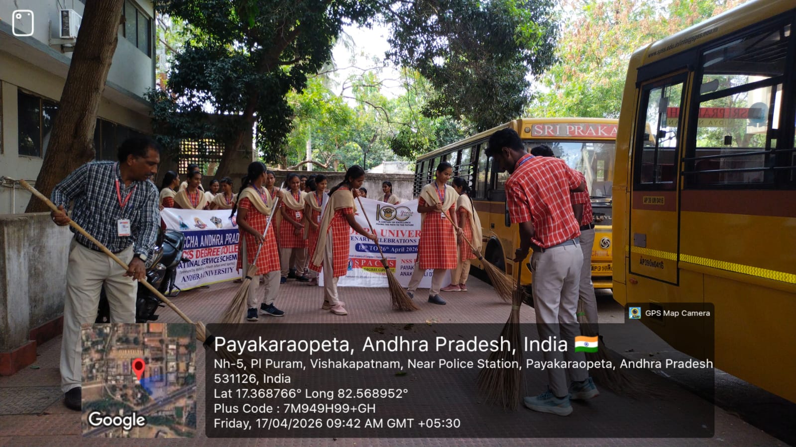 Clean & Green Drive as Part of Andhra University Centenary Celebrations - 17th April 2026