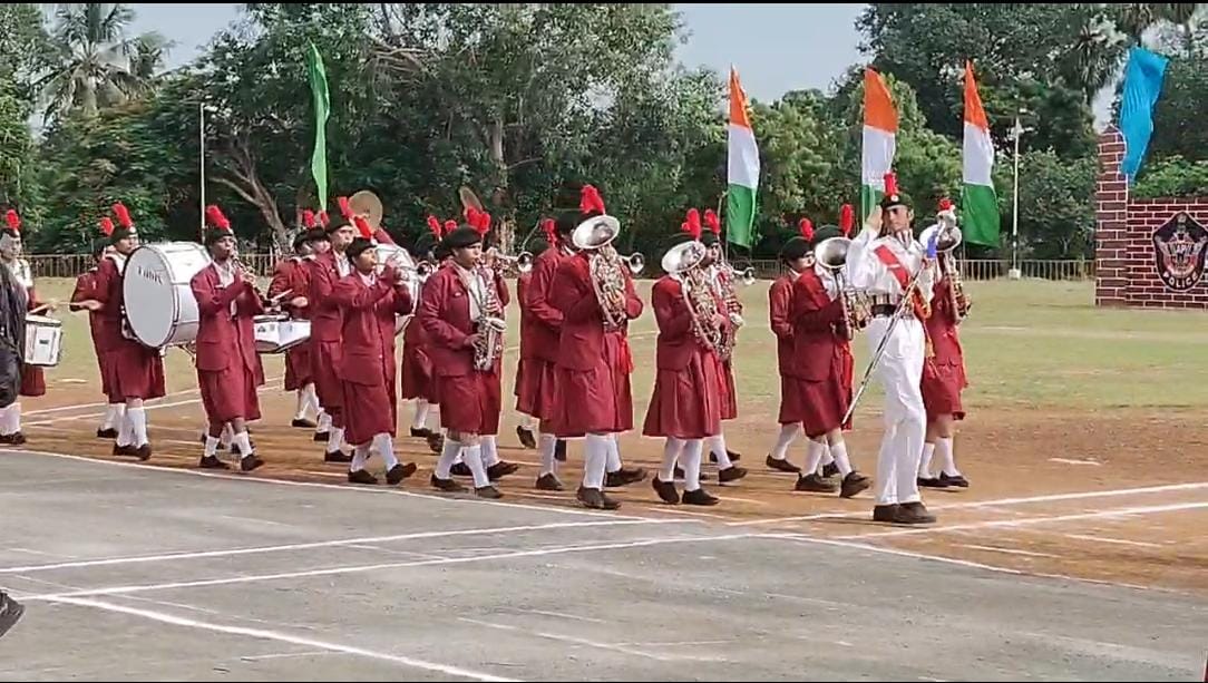 SPACES Degree College NCC Band Wins First Prize at the 80th Independence Day Celebrations at Kakinada in the Presence of Deputy Chief Minister Pawan Kalyan