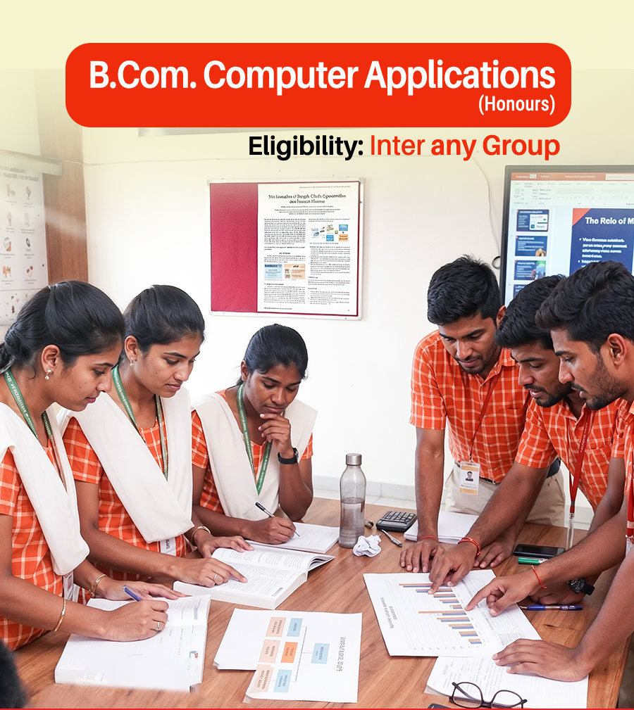 B.Com Computer Applications Data Processing Center