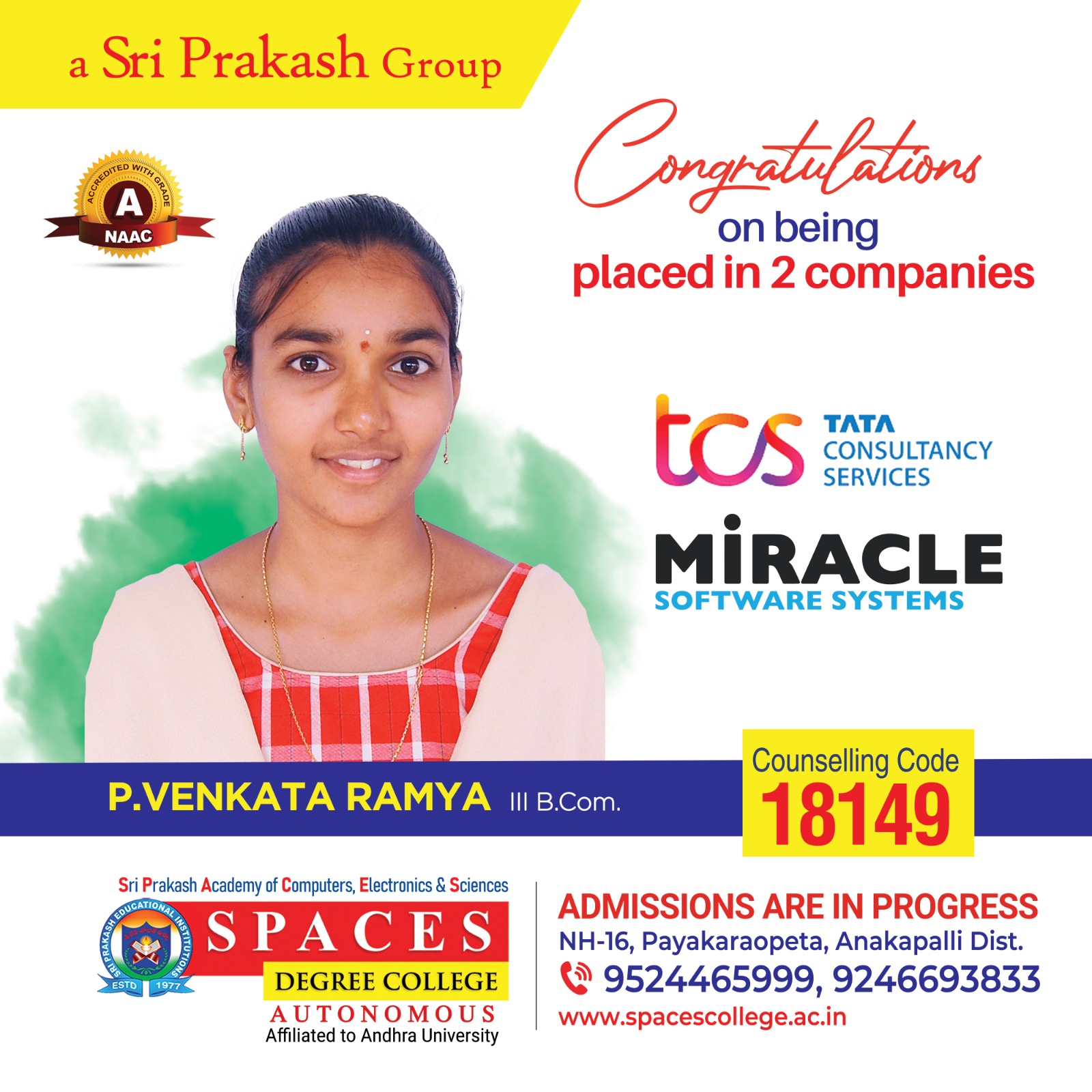 Ramya - Placements Star Feature Banner